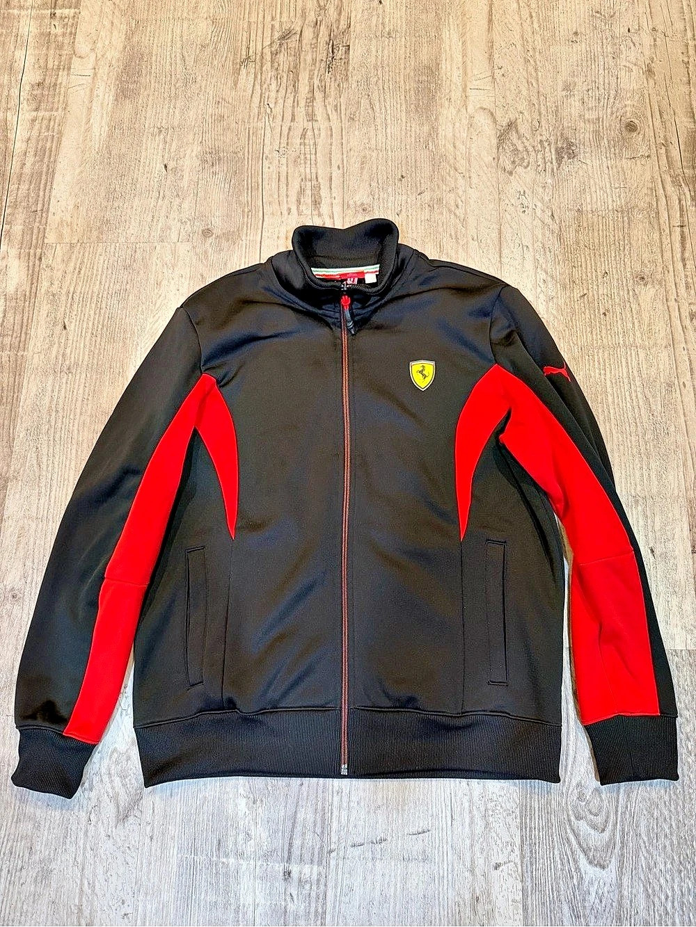 Puma Scuderia Ferrari Color Block Track Jacket Size Medium Like New
